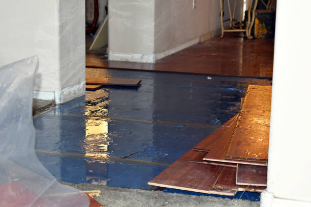 Professional Flood Damage Restoration technician working in Glendale, CA